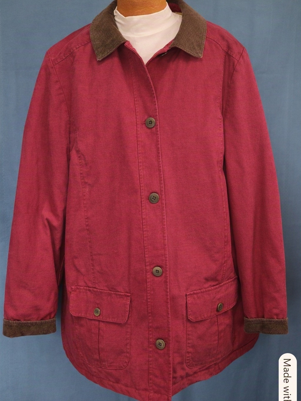 LL Bean Adirondack Barn Jacket 2X Pink Red Insulated Thinsulate Field Coat